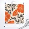 Orange Floral Block Print Summer Poppies Retro Linocut Bold Black Botanical Modern Flowers Custom Printed Fabric by Spoonflower Various Fabrics by the Yard or Fat Quarter